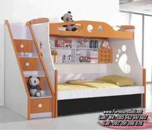 Tempat Tidur Susun Kayu Minimalis Anak