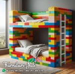 Tempat Tidur Anak Tingkat Model Lego